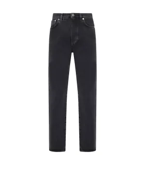 Wular Straight Denim Pants in Washed Grey
