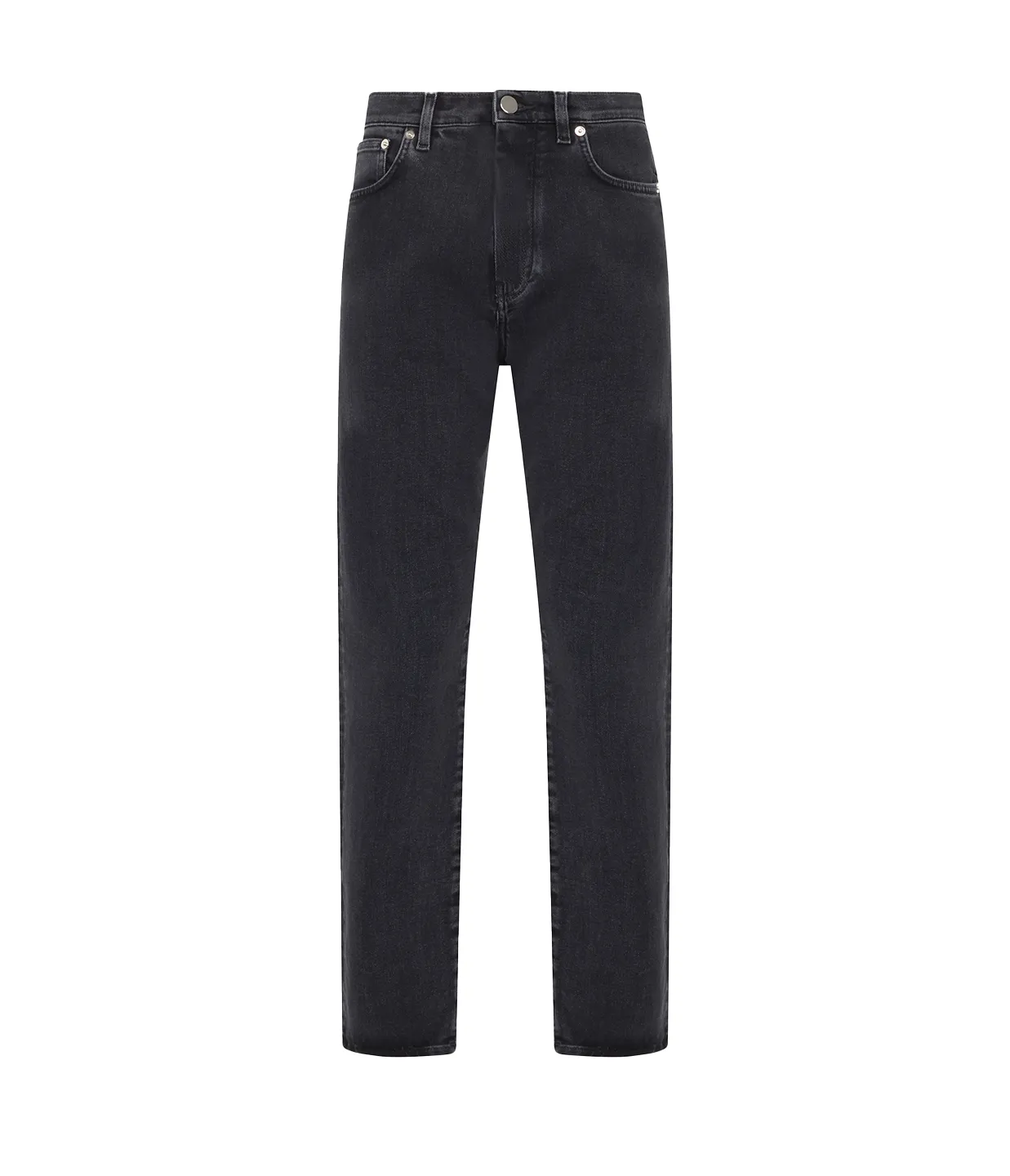 Wular Straight Denim Pants in Washed Grey